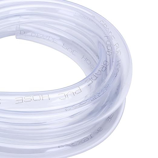 DERNORD PVC Tubing 9/16"ID X 3/4"OD Flexible Clear Vinyl Hose 5 Feet for Food Grade