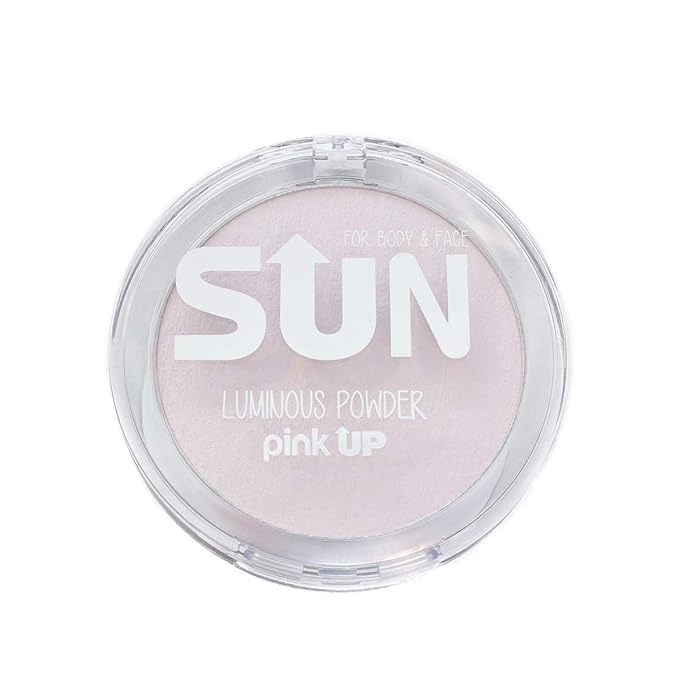 Pink Up | Luminous Powder |Highlighter | Enhances glow & defines features | Light-reflecting finish for radiant skin | Highlighter makeup | Makeup | Silky texture | Flash | Model PKIP01
