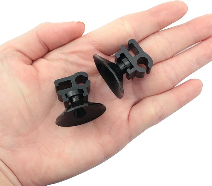10PCS Aquarium Equipment Suction Cup Clip Aquarium Oxygen Tube Power Cord Clip Cable Organiser 2.8cm/0.98in for Fixing Aquarium Oxygen Pump Hose Clip