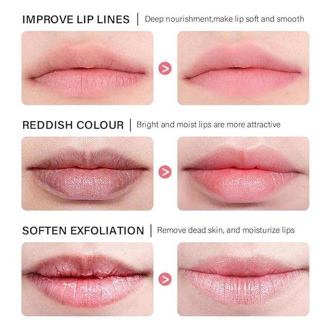Sleeping lip mask, Nourish & Hydrate Lip Mask With Vitamin C, Antioxidants, Lip Balm, Lip Skin Care, Improve Lip Color, Reduce Lip Lines (Grapefruit)