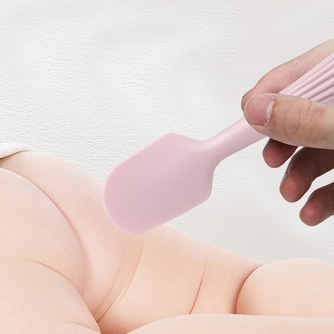 Nappy Cream Silicone Spatula - Soft Flexible Applicator, Gentle Skin Ointment Spreader, Reusable Silicone Tool, Compact Cosmetic Scraper | Lightweight Baby Balm Applicator Used For Home Care, Outdoor