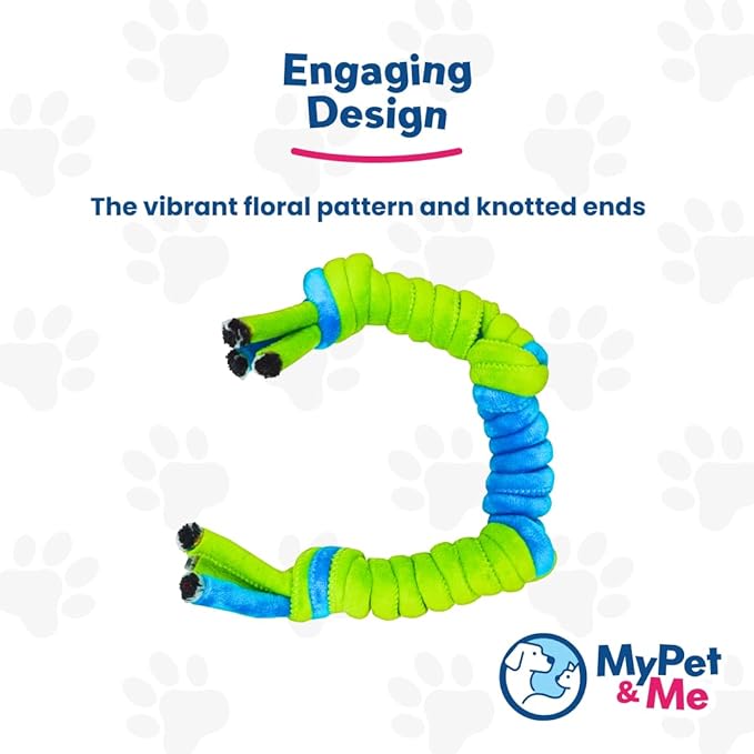 My Pet & Me – 4-Knot Rope Dog Toy (21.6 Inch) – Durable Chew & Tug Toy for Medium & Large Dogs – Great for Tug of War, Dental Health, and Active Playtime
