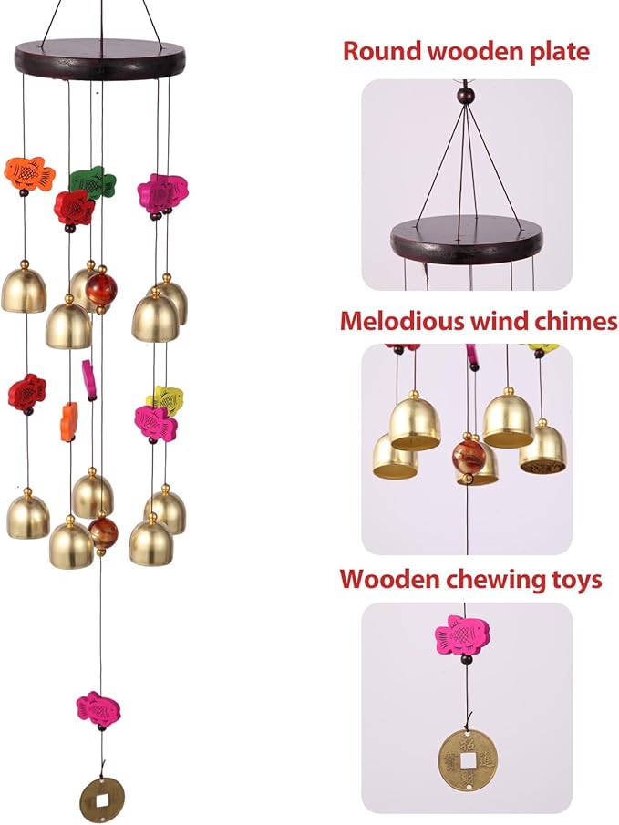 Chicken Toys for Coop,Cute Hanging Chickens Enrichment Toys Decor for Chicken Coop,Wind Chime Toys with Colorful Bells for Hens Chicks Poultry Birds Parrots,Duck