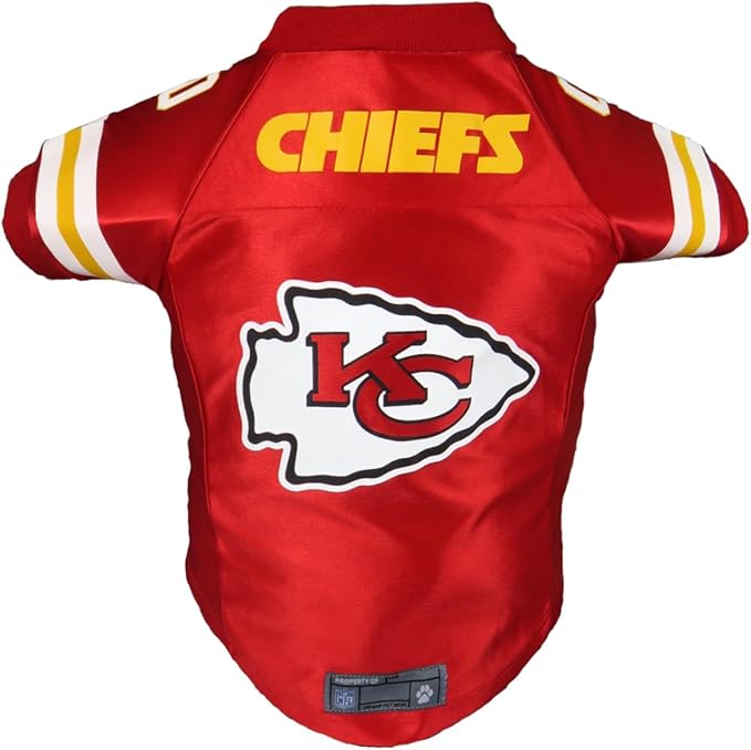 Littlearth NFL Kansas City Chiefs Premium Pet Jersey, Team Color, Medium
