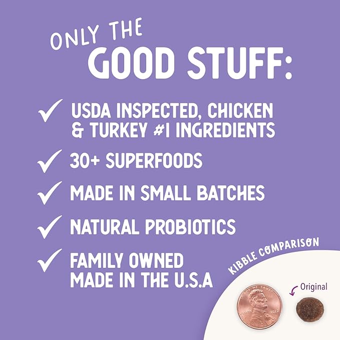 Health Extension Grain Free Chicken & Turkey Dry Dog Food - 30+ Superfoods and Probiotics for All Life Stages (1lb)
