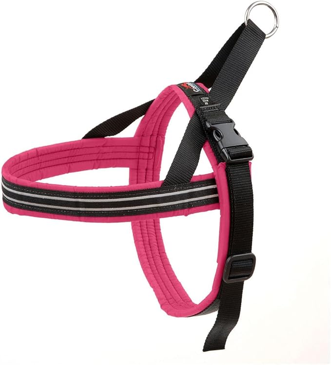 ComfortFlex Sport Dog Harness – No-Choke, Fully Padded, Non-Chafing Harness with Control Handle – Reflective, Lightweight, Adjustable for Active Dogs - Small/Medium, Berry