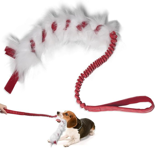 Wodoca Christmas Dog Tug Toys - Rope Toys for Aggressive Chewers, Xmas Pet Gifts, Large Dog Chew Toy, Ideal for Training, Hand Made (Red)