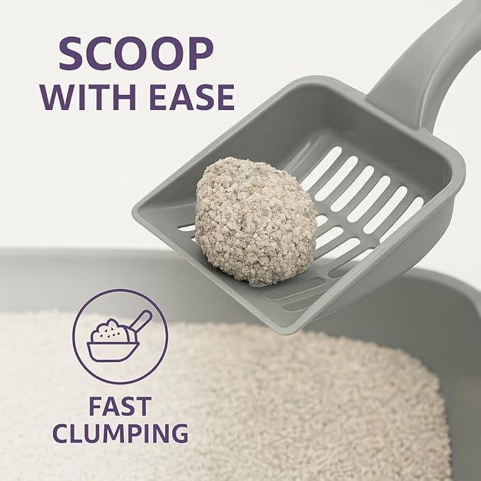 Lavender Scented Cat Litter – 9.6 lb / 5L, Fast Clumping, Natural Odor Absorption, Lightweight Formula, Made with Turkish White Bentonite