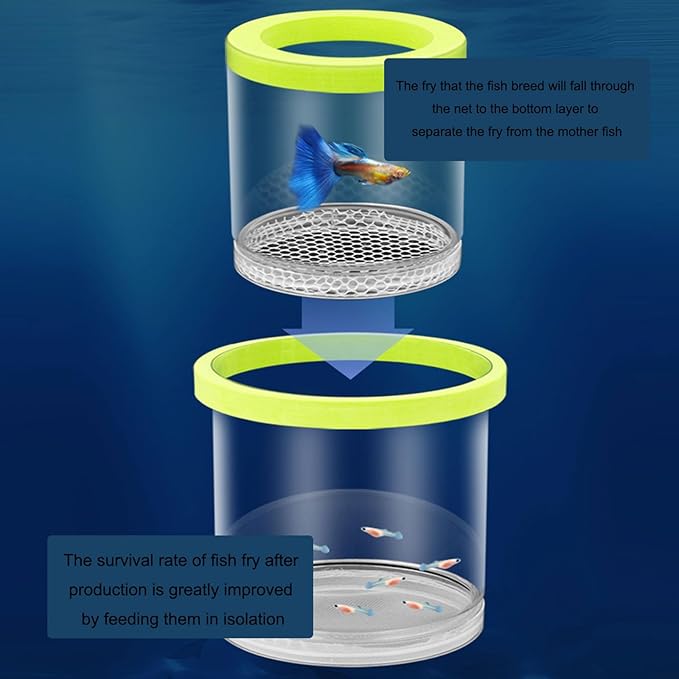 3pcs Floating Nursery Tanks Breeding Box for Baby Fish and Shrimp Great for Home and Office Aquariums Use