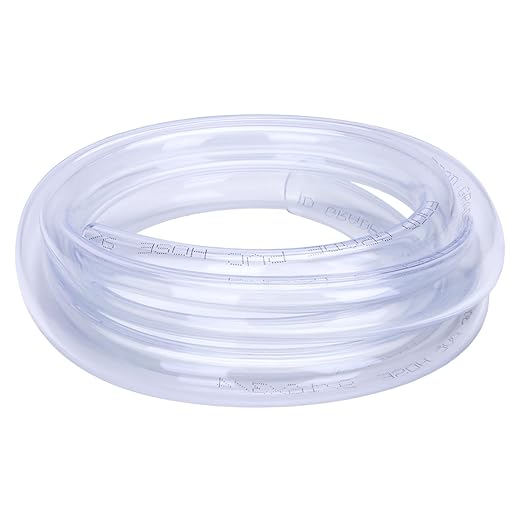 DERNORD PVC Tubing 9/16"ID X 3/4"OD Flexible Clear Vinyl Hose 5 Feet for Food Grade