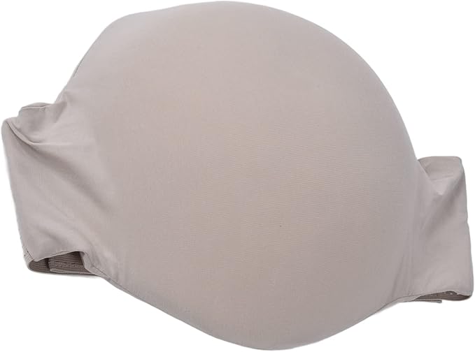 Eujgoov Fake Pregnant Belly Silicone Pregnant Bump Lightweight for Women L-Color