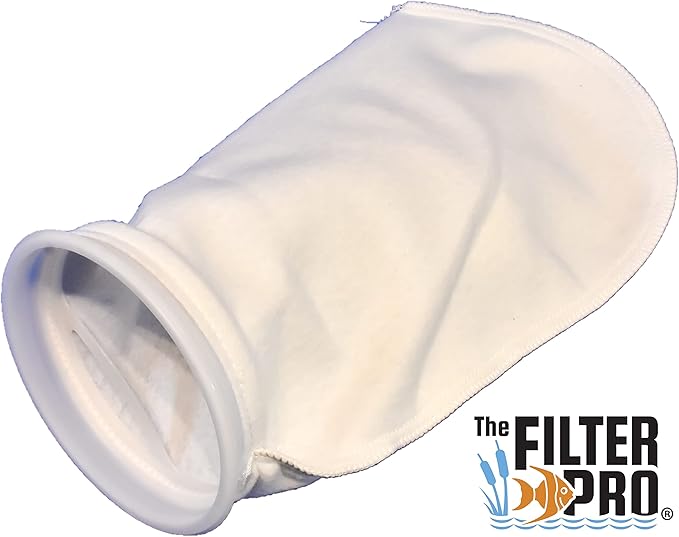Filter Sock, 200 Micron, 5 Pack, Perfect for Aquariums, Made in USA (4" x 14" - 5 Pack)