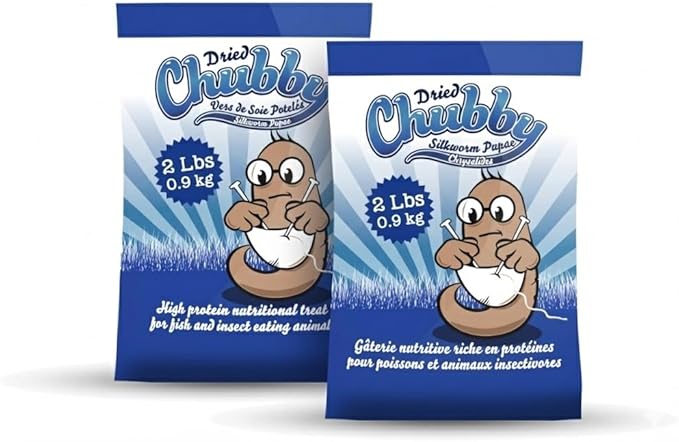 Chubby Dried Silkworm Pupae | 4?lbs | High-Protein Treat for Koi, Fish, Reptiles & Terrapins – Nutrient-Rich Calcium Snack
