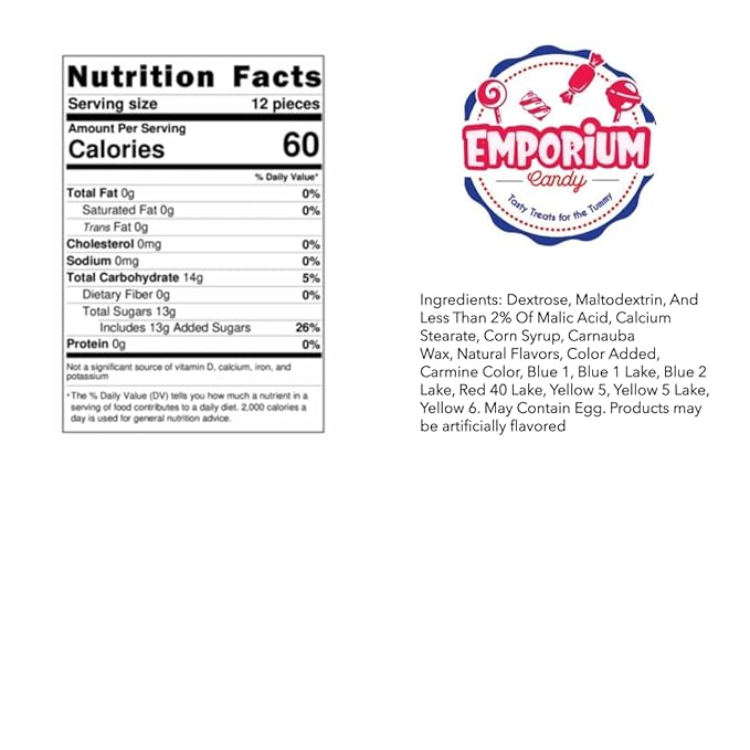 Mini Fruit Shaped Candy - 1 lb of Sweet Crunchy Candies Perfect for your Dish or Vending Machines