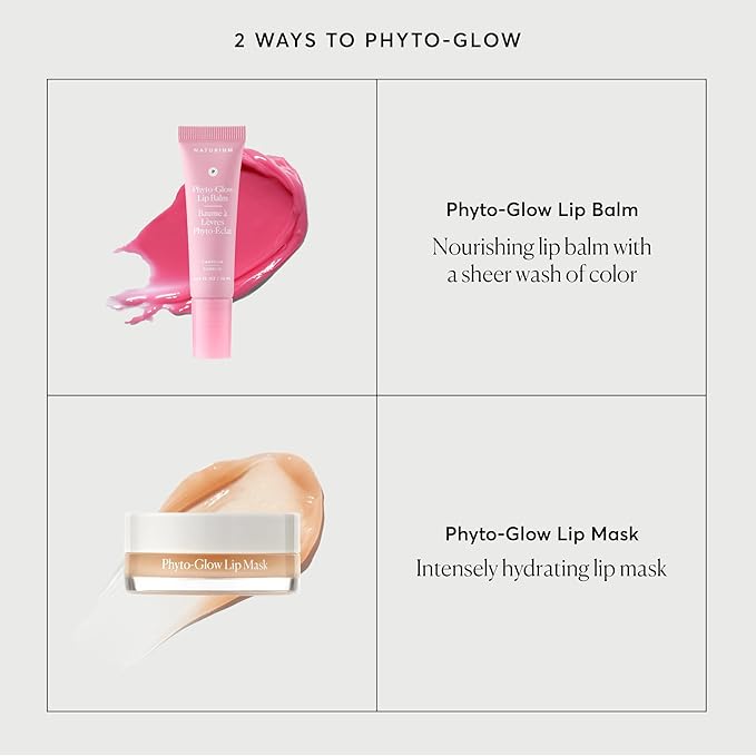 Naturium Phyto-Glow Lip Balm, Hydrating Lip Care with a Glossy Finish, 0.34 oz Camellia