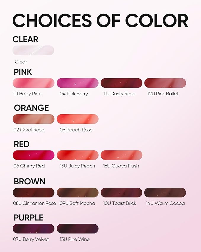 Peptide Brightening Lip Serum, Hydrating & Plumping Tinted Lip Gloss, Moisturizing Lip Balm with Polypeptides & Squalane for Glossy Sheer, Smooth Lips(02 Coral Rose)