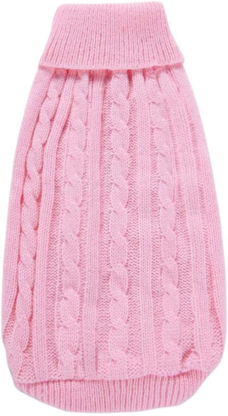 Dog Sweater for Small, Medium, Large Dogs - Warm Winter Classic Turtleneck Pet Clothes Coat for Girls Boys Puppy Cat - Cute Christmas Sweater
