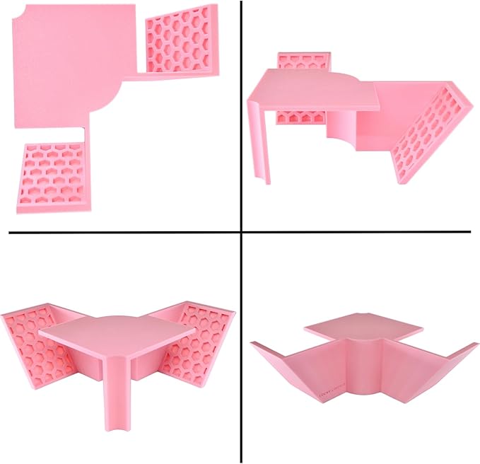 Hermit Crab Underground Tunnel Cave Corner | Hermit Crab Climbing Tank Decor Hide Hideout | Hermit Crab Habitat Hideaway Decoration Accessories Supplies Toys Ornaments (Coral Pink)