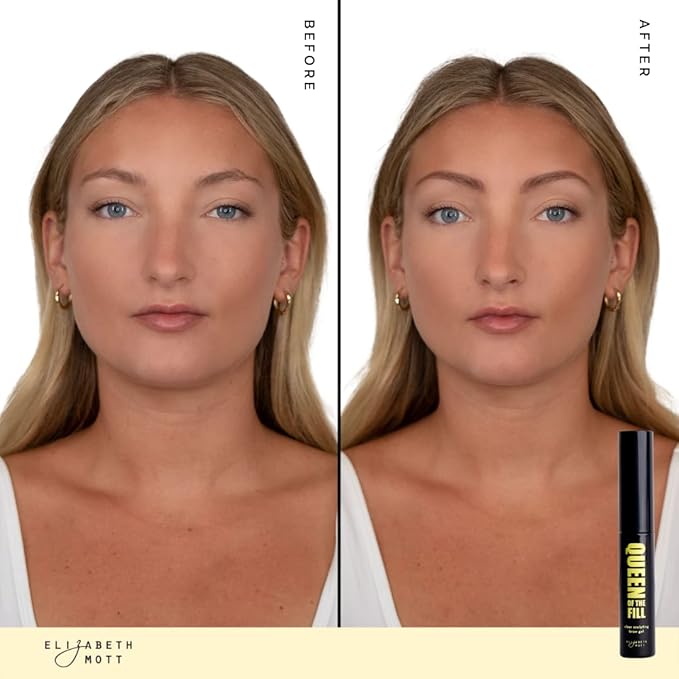 Elizabeth Mott Queen of the Fill Clear Brow Gel ??Long-Lasting Sculpting & Shaping Gel Setter to Control, Tame & Define Eyebrows with Natural Finish ??Smudge-Proof, Lightweight, Quick-Dry Formula ??3g