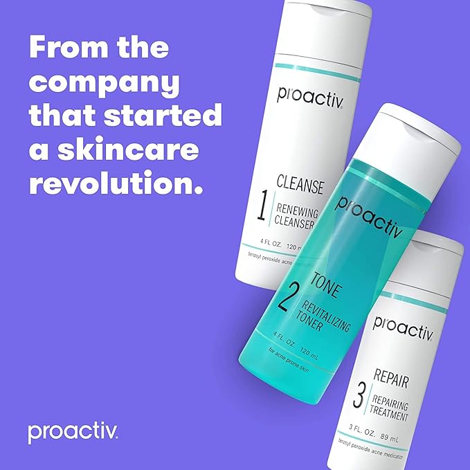 Proactiv Acne Cleanser - Benzoyl Peroxide Face Wash and Acne Treatment - Daily Facial Cleanser and Hyularonic Acid Moisturizer with Exfoliating Beads - 90 Day Supply, 6 Fl Oz