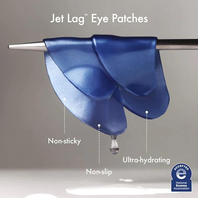 Summer Fridays Jet Lag Under Eye Patches - Hydrating & Depuffing Hydrogel Eye Masks with Caffeine & Peptides to Soothe & Refresh the Undereye Area (6 Pairs)