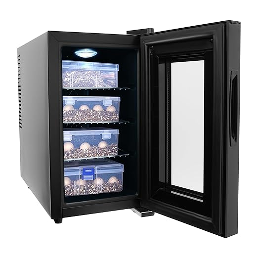Reptile Egg Incubator, 6.08 Gal Capacity Reptile Scientific Lab Incubator with LED Screen, 50-104°F Adjustable Temperature Air Cooling Detachable Cabinet Incubators ±34.7°F Temperature Accuracy