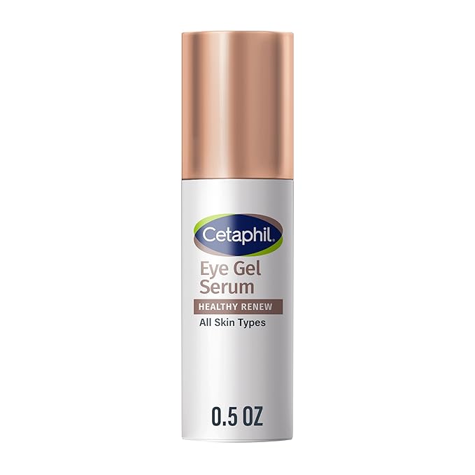 Cetaphil Healthy Renew Hydrating Eye Gel Serum 0.5 Oz, 24Hr Under Eye Cream for Anti Aging, Reduces the Appearance of Dark Circles and Wrinkles, Retinol Alternative Peptide Serum, For Sensitive Skin
