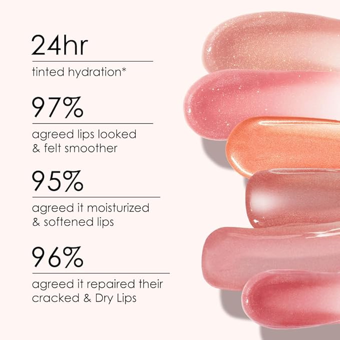 CATKIN Tinted Lip Balm Glitter Lip Stain Ultra Hydrating Lip Moistrurizer Lip Care with Vitamin E Nourishing For Cracked & Dry Lips 0.12 oz C12 Sirius - Golden Brown