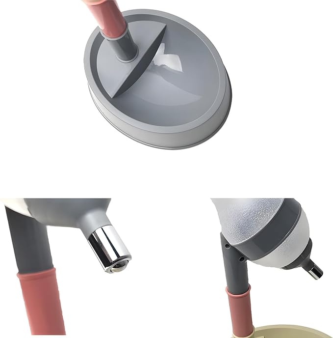 NACOCO Pet Standing Water Dispenser Cat Dog Standing Bowl with Detachable Pole Automatically Feeding Water Height Adjustable(Grey)