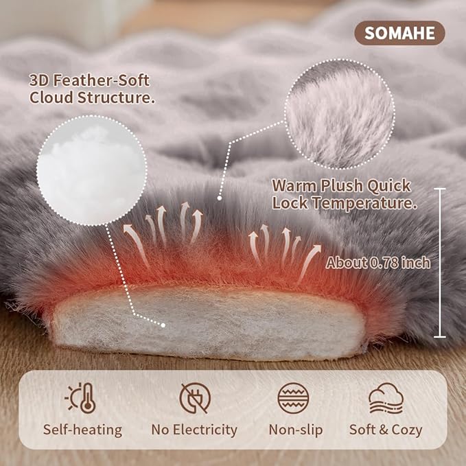 Cat Sleeping Bag for Indoor Cats Self Warming Cat Bed Fits up to 15 lbs Pets Soft Plush Warm Bed 360° Wrap Bag Washable Comfortable Pet Sleeping Bed 21" × 17" Coffee
