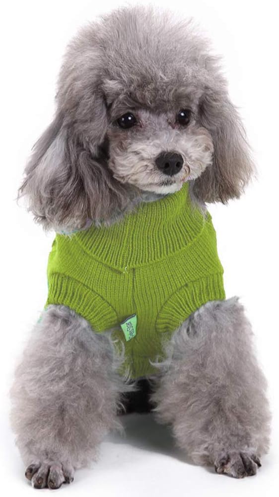 Dog Sweater for Small, Medium, Large Dogs - Warm Winter Classic Turtleneck Pet Clothes Coat for Puppies, Cats - Cute Christmas Sweaters for Girls Boys
