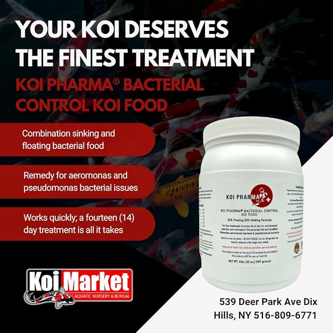 Bacterial Control Koi Food Bacterial Neutralizer (10 Pound)