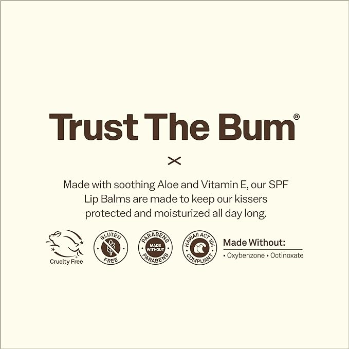 Sun Bum SPF 30 Sunscreen Lip Balm 3 Flavor Variety Pack - Coconut, Banana, Watermelon - Moisturizing Aloe Vera and Vitamin E - Vegan and Cruelty Free - UVA/UVB Lip Protection - 0.15 oz, 3 count