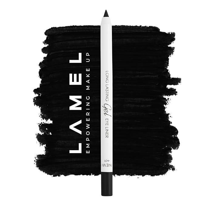 Black Eyeliner, Ultra Long Lasting Gel Eyeliner Pencil, Waterproof Eye Liner, Smudge Proof, Creamy Eye Pencil, Sweat Proof Makeup, Highly-Pigmented (401 Shade)