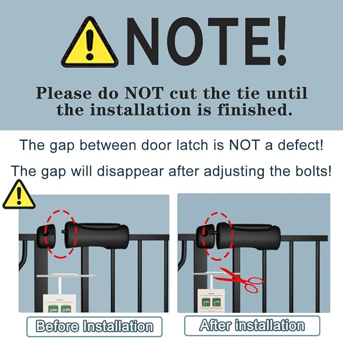 Extra Wide Baby Gate 57.5-62 Inch Black Walk THR Dog Gates Doorways House No Drill Pressure Mounted Auto Close Long Child Safety Gate for Kids and Pet