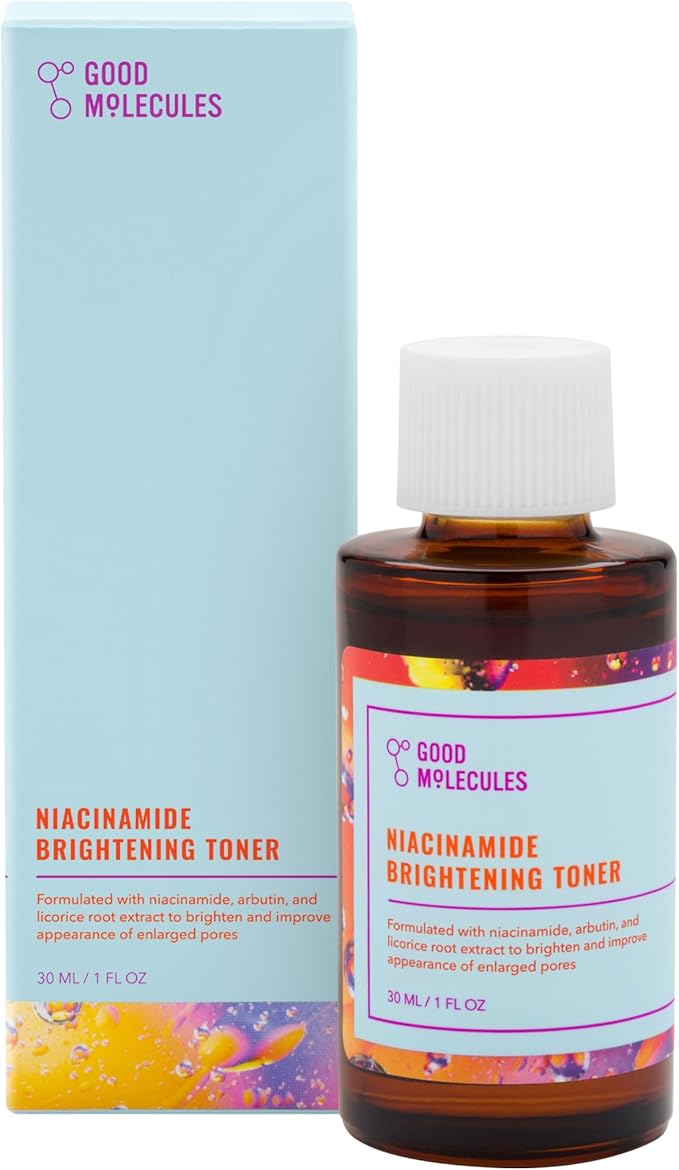 Good Molecules Niacinamide Brightening Toner - Toner for Face with Niacinamide and Arbutin for Skin Tone Balancing- Pore Minimizer, Skin Care for Face