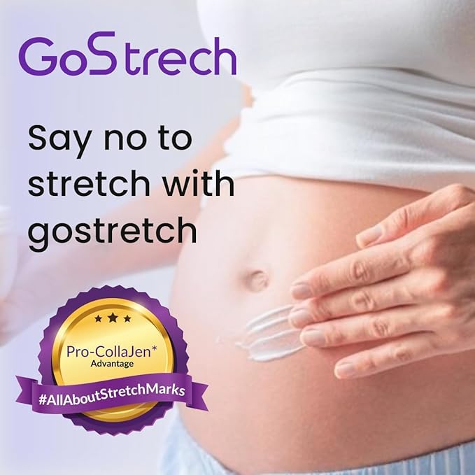 G'oStre'ch Stretch Mark Removal Cream - 70gm for Pregnancy Skin Care to Reduce Stretch Marks & Scars Belly Creams for Wrinkles |safe for pregnancy | All skin types 70 G