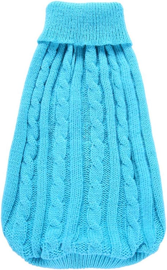 Warm Classic Turtleneck Winter Pet Sweater - Cute Dog & Cat Coat, Medium & Large Sizes, Perfect for Christmas Gifts