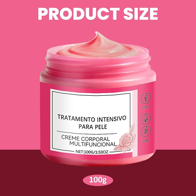 Pregnancy Stretch Mark Cream - Belly Butter for Pregnancy Improve Skin's Appearance 100g Rose Scented Moisturizer for Daily Skin Care, 1PCS