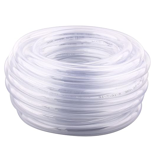 DERNORD PVC Tubing 3/16"ID X 5/16"OD Flexible Clear Vinyl Hose 25 Feet for Food Grade