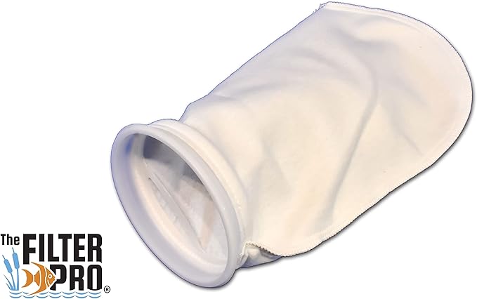 Filter Sock, 200 Micron, 10 Pack, Perfect for Aquariums, Made in USA (7" x 16" - 10 Pack)