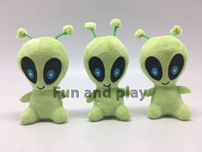 MODERN WAVE - Interactive Squeaky Plush Hide and Seek Squirrel Type Puzzle Toy for Dogs, Small Size (Spaceship and Aliens)