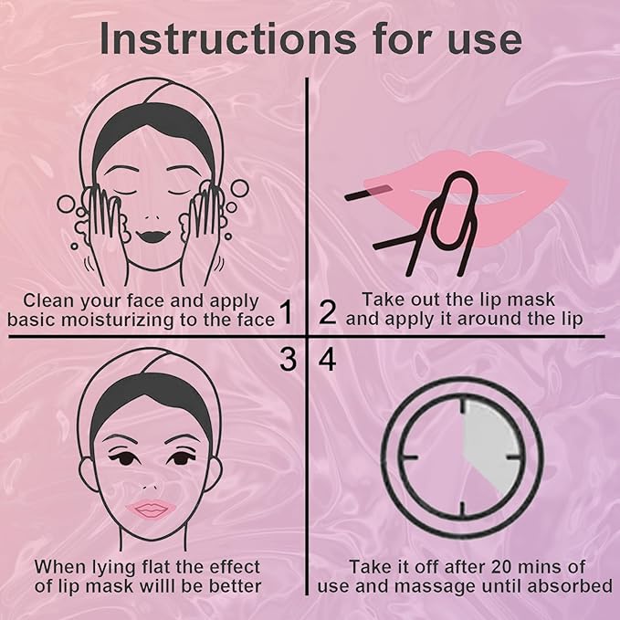 30Pcs Collagen Crystal Lip Masks, Honey & Cherry & Aloevera Lip Care Gel Pads Treatment, Moisturizing & Reducing Chapped, Anti-Aging & Wrinkles Lip Patches, Remove Dead Skin