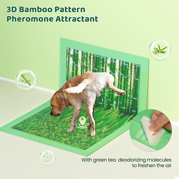 Puppy Pads XL 7 Count - 28"x34" Extra Large Pee Pads for Dogs Odor Blocking, Leak-Proof Potty Training Pad Super Absorbent, 6-Layer Leak-Bamboo Patterns Dog Pads