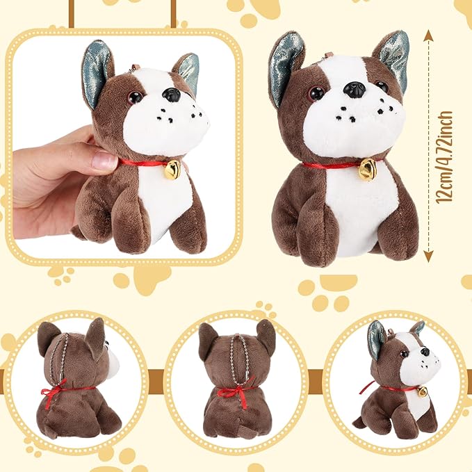 Aoriher 18 Pcs Mini Plush Dogs Bulk Puppy Stuffed Animals Small Stuffed Cute Assorted Soft Plush Toys Doll for Puppy Birthday Party Favors(Novelty Dog)