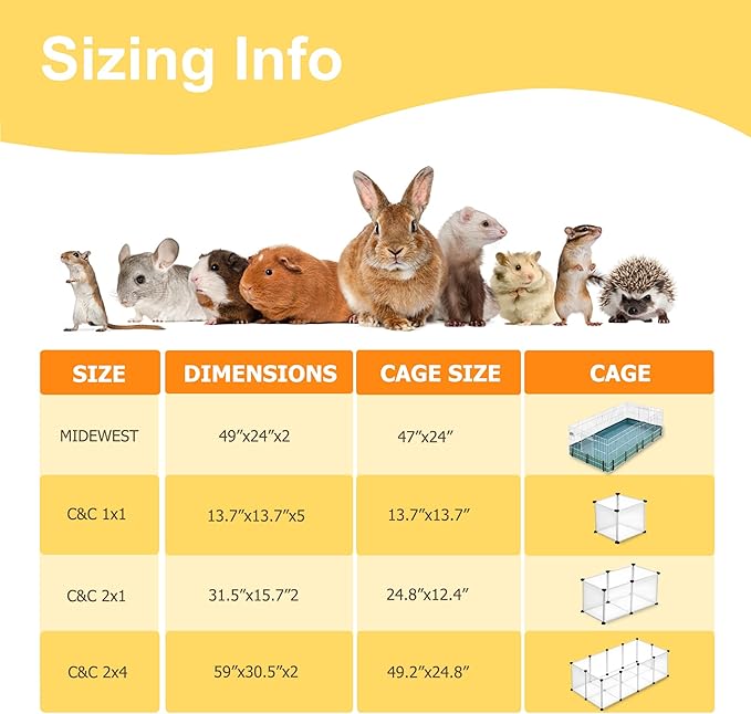 Guinea Pig Bedding, 49x24in 2 Pack Washable Guinea Pig Cage Liners, Waterproof Reusable & Anti Slip, Super Absorbent Guinea Pig Pee Pad for Midwest Cage, Small Animal, Rabbit, Bunny, Green