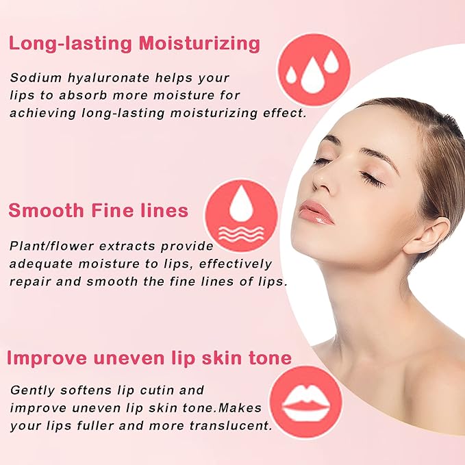 Permotary 30 PCS Collagen Lip Mask Crystal Lip Care Gel Pads for Moisturizing & Reducing Chapped, Smoothing Fine Lines-Mouth Patches for Firms & Hydrate and Plump