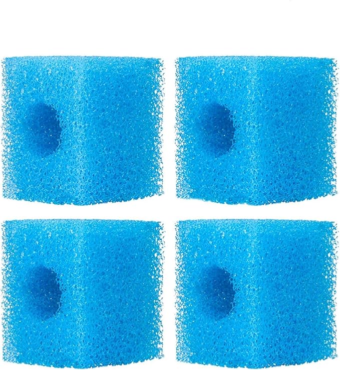 Replacement Sponge Media Filter, 4 Pack of Bio Foams for 132GPH 200GPH Aquarium Internal Filter