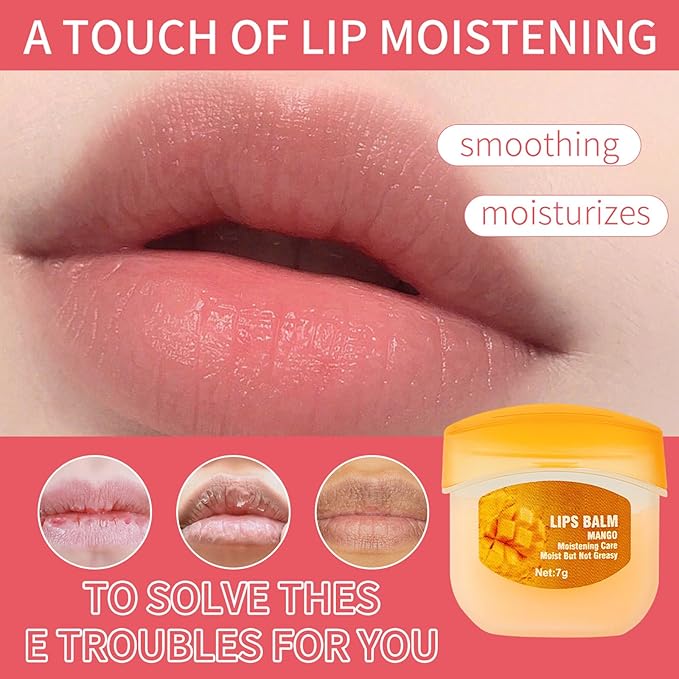 8Piece Set Lip Balm, Moisturizing Lip Care Kit, 8 Fruit Flavored Lip Masks, 4-in-1 Lip Treatment, Suitable for Dry Skin, Smooths Lip Lines, Hydrating Lipstick, Long-Lasting Effect, Natural Finish