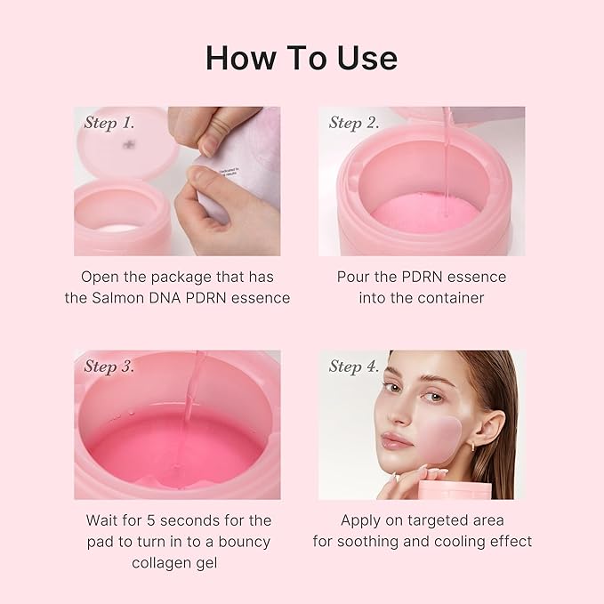 medicube Toner Pads Salmon DNA PDRN Pink Collagen Jelly Pad | Korean Gel Toner Pad | Niacinamide, Madecassoside, Retinol | Soothing, Radiance, Uneven Skin Tone | Korean Skin Care | 70 Pads (1 Pack)